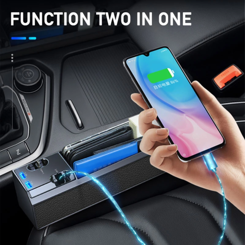 AE Car Seat Side Organizer with Charger